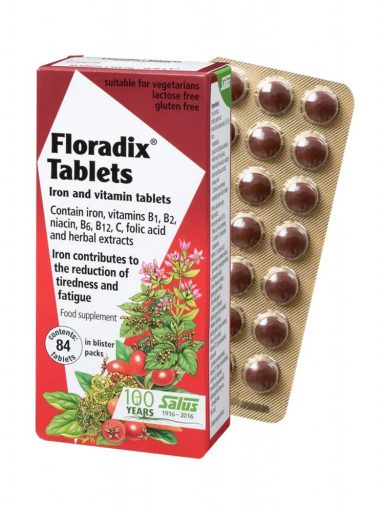Floradix tablete sa gvožđem i vitaminima Salus 84 tablete