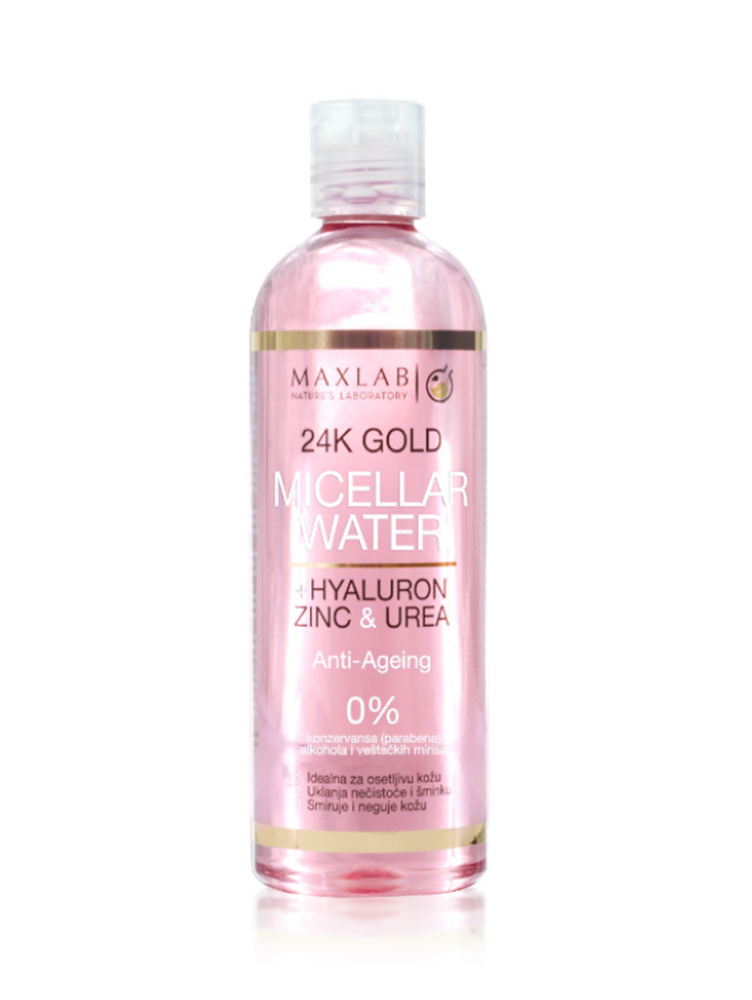 Micelarna Voda sa 24k Zlatom i Hijaluronom | 500 ml