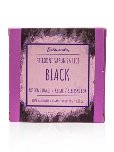 Black sapun za lice Balvander 90 g kutija